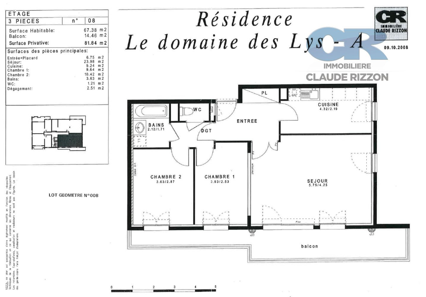 
                                                Vente
                                                 T3 STANDING METZ GRANGE AUX BOIS