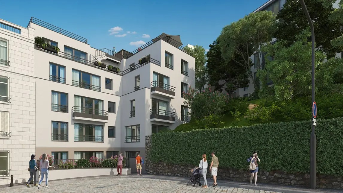 
                                                Vente
                                                 T4 77m² + Terrasse 73m² NEUF VEFA PARIS 19ème