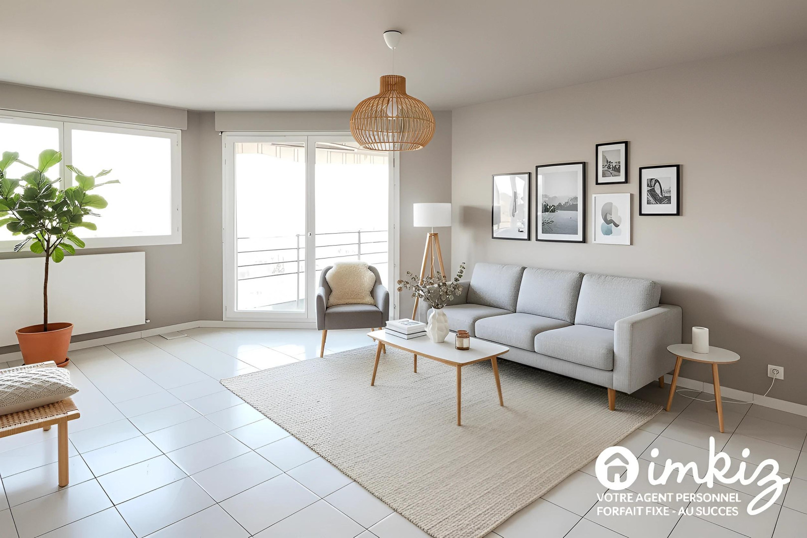 
                                                Vente
                                                 T4 de 80m² avec balcon et garage