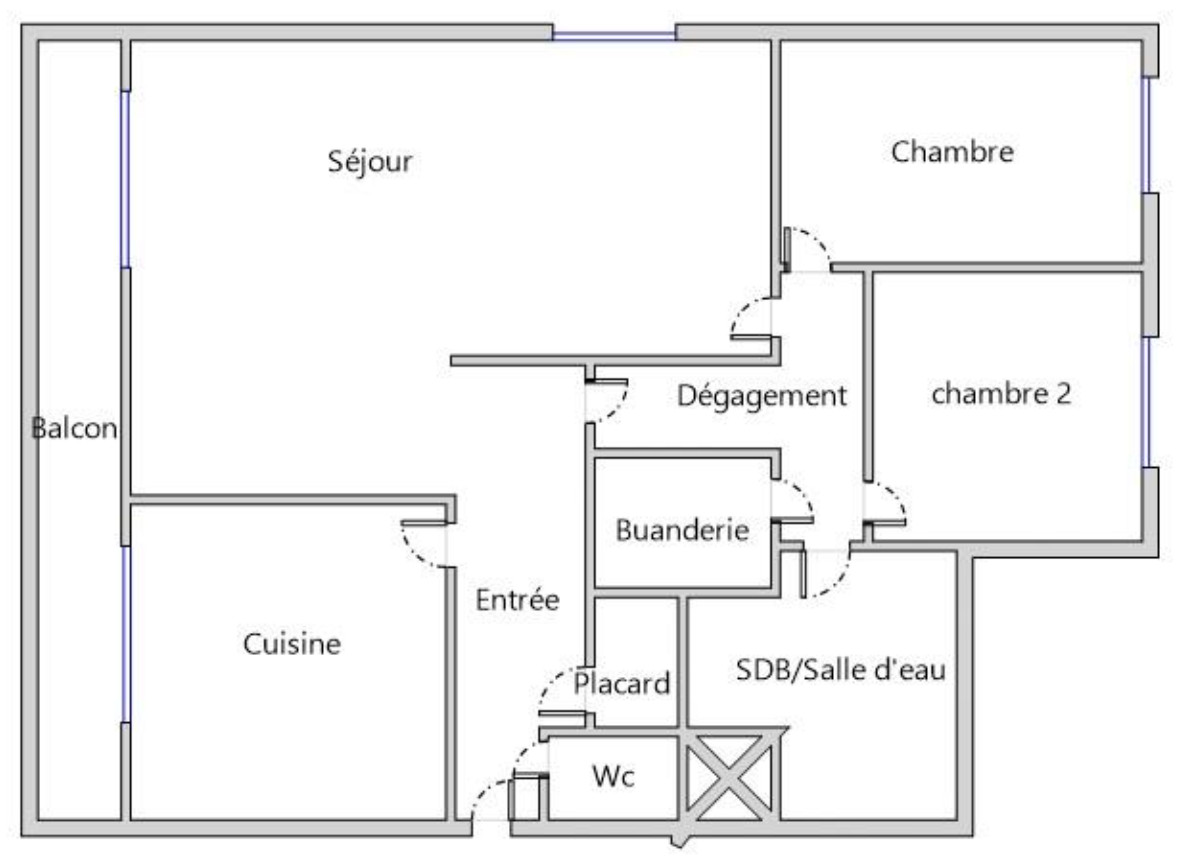 
                                                Vente
                                                 T4, dernier étage, 85 m², quartier Aqueducs