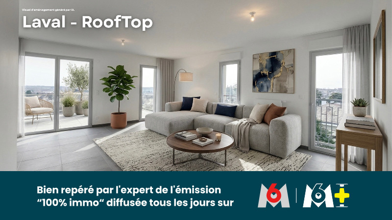 
                                                Vente
                                                 T5 ROOFTOP NEUF 132 m² + TERRASSES XXL – LAVAL CENTRE