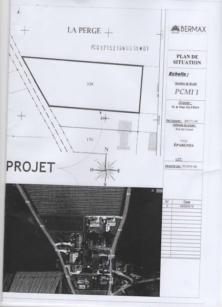 
                                                Vente
                                                 terrain 2950 m2 constuctible