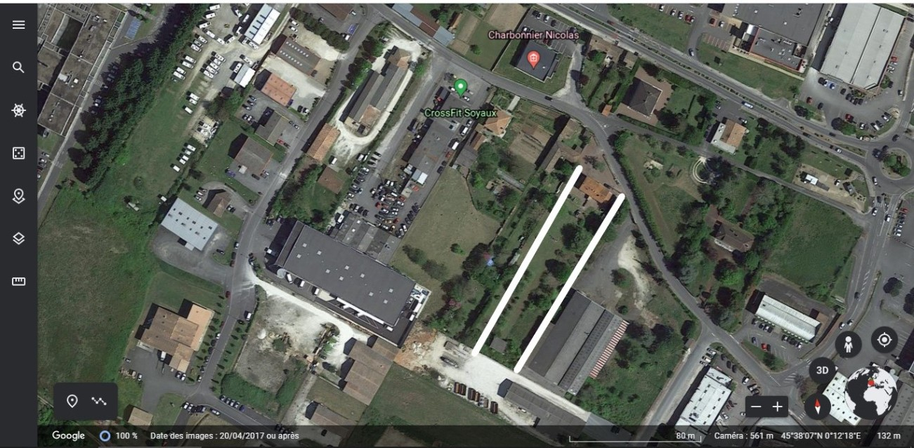 
                                                Vente
                                                 Terrain 4100m², zone Ux