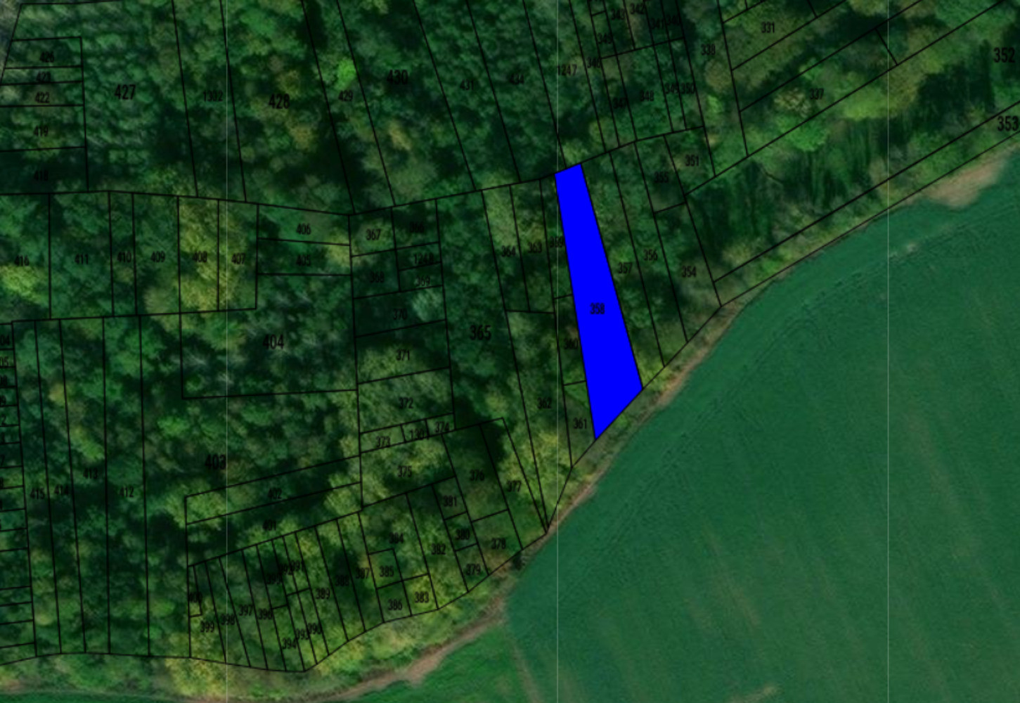 
                                                Vente
                                                 Terrain boisé de 977 m² – Breuil-le-Vert