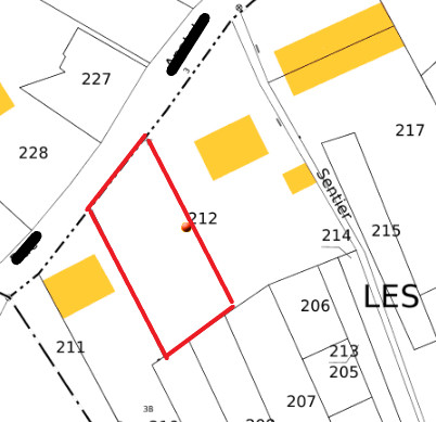 
                                                Vente
                                                 TERRAIN CONSTRUCTIBLE 450M²