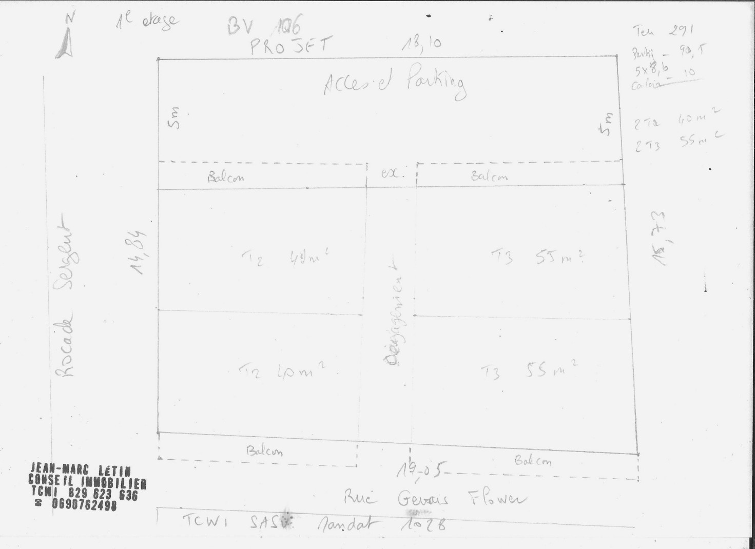 
                                                Vente
                                                 Terrain de 291 m² - Le Moule