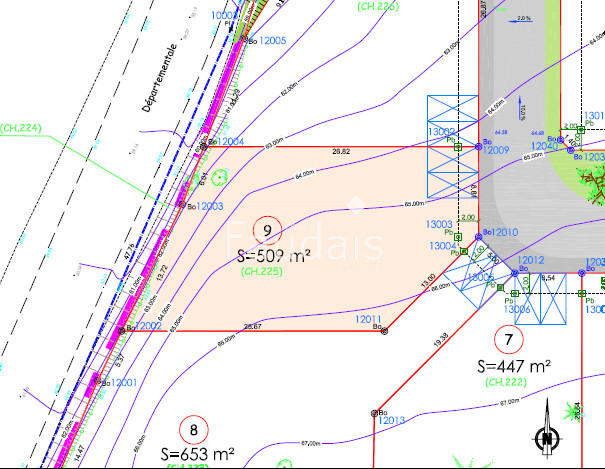 
                                                Vente
                                                 Terrain de 509m2 à Saint-Lô