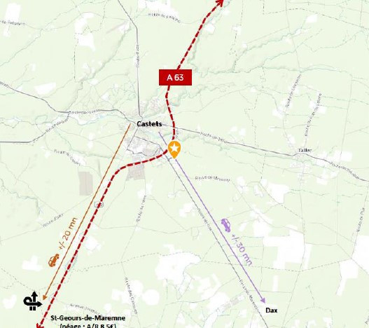 
                                                Vente
                                                 Terrain industriel de 36 000 m² disponible à la vente à Castets (19)