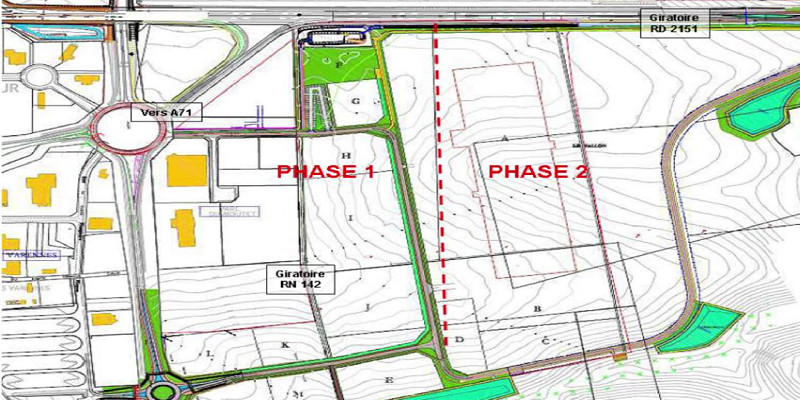 
                                                Vente
                                                 Terrains industriels à partir de 7700 m² à vendre – Bourges/Cher