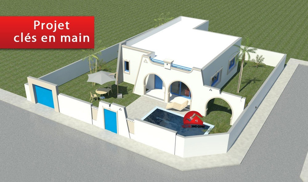 
                                                Vente
                                                 UN PROJET D UNE VILLA STYLE DJERBIEN A  DJERBA