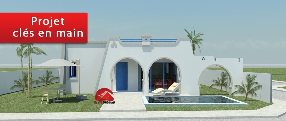 
                                                Vente
                                                 UN PROJET D UNE VILLA STYLE DJERBIEN A  DJERBA