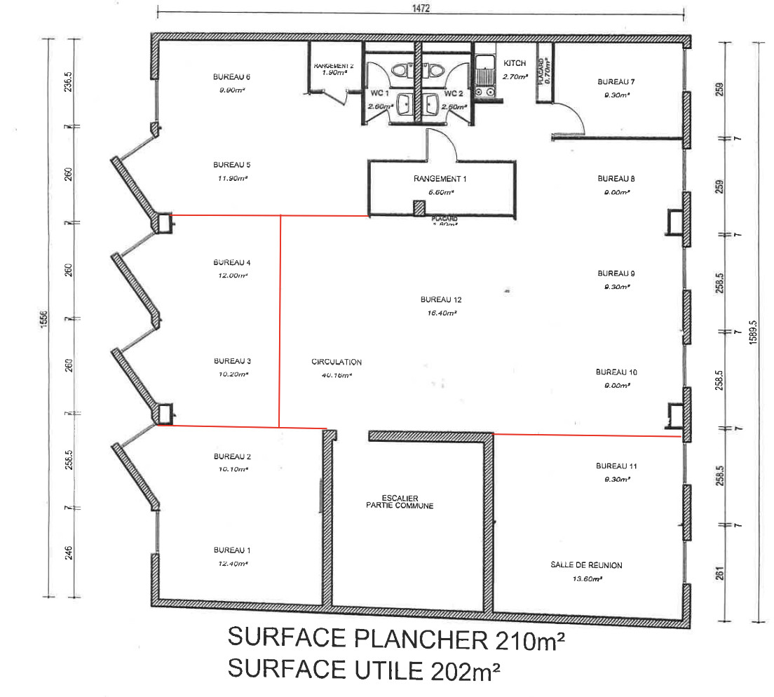 
                                                Vente
                                                 Vente Bureaux Nantes 44100