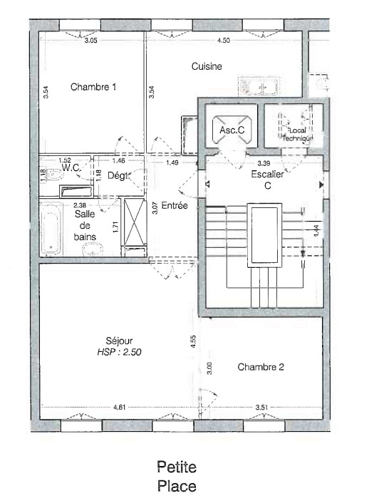 
                                                Vente
                                                 VERSAILLES CHATEAU - 3 pièces refait à Neuf