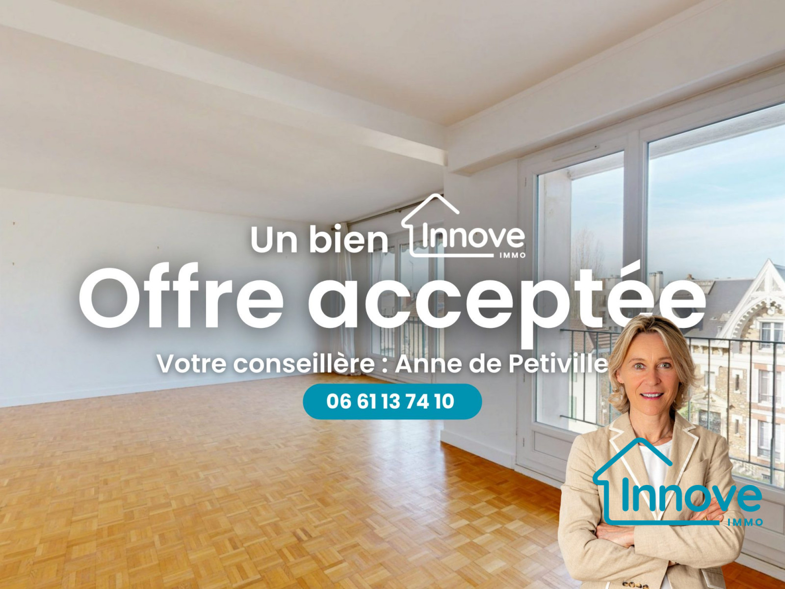 
                                                Vente
                                                 VERSAILLES rive droite- appartement 86 m²_ 2 chambres - balcon