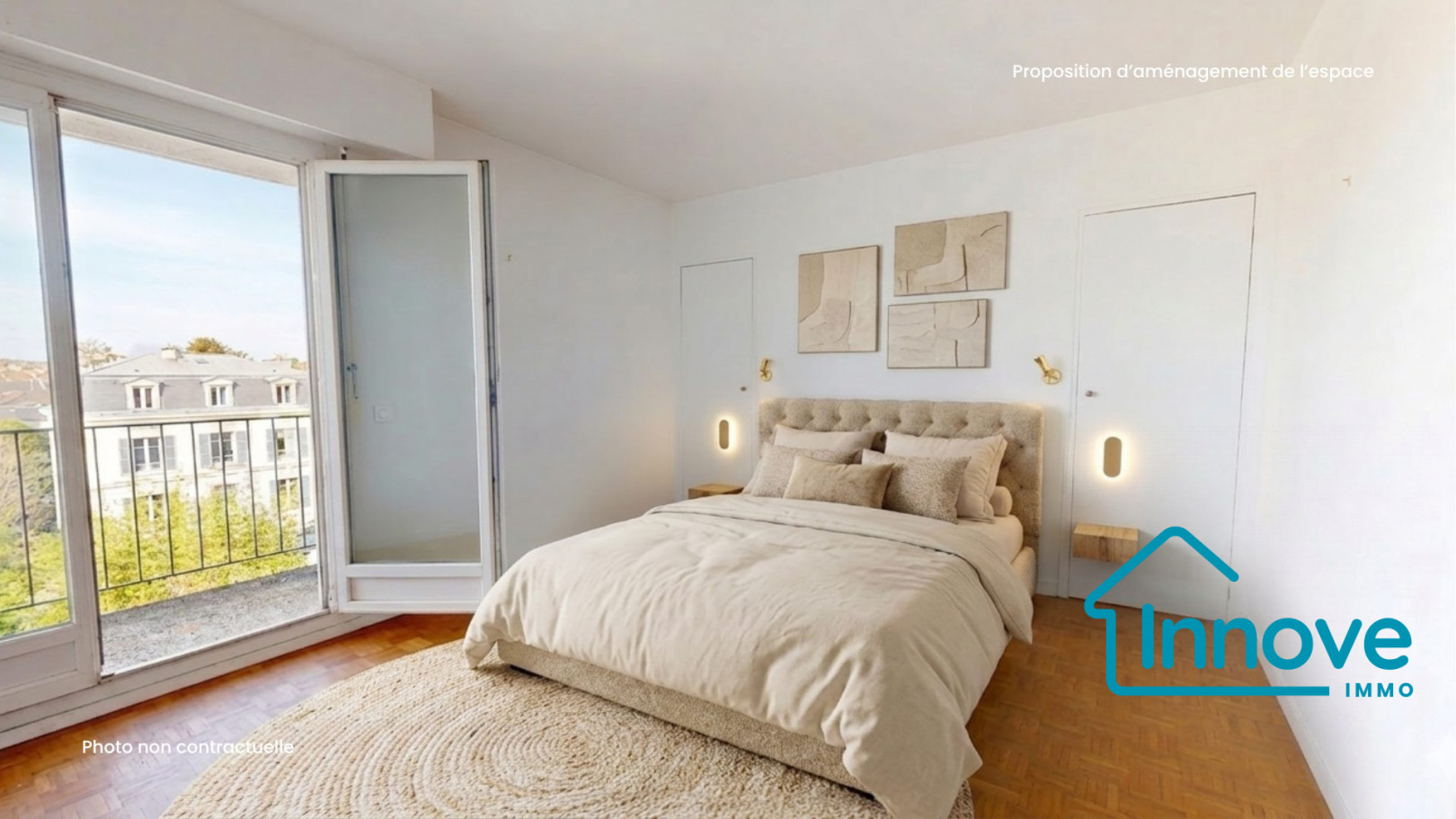 
                                                Vente
                                                 VERSAILLES rive droite- appartement 86 m²_ 2 chambres - balcon