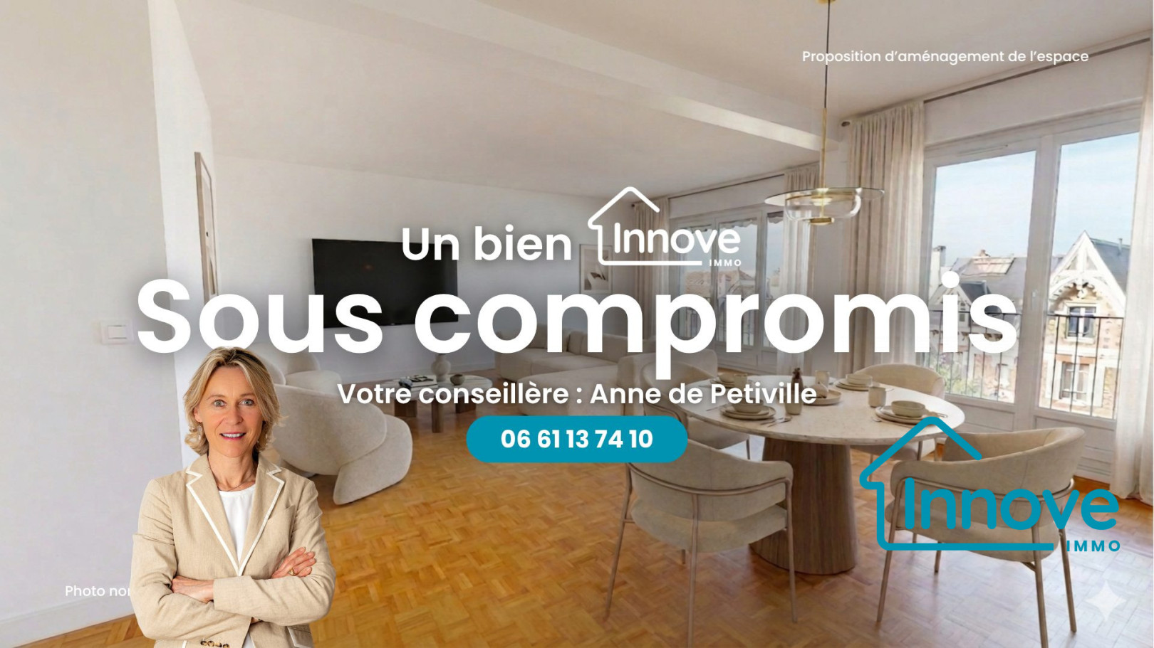 
                                                Vente
                                                 VERSAILLES rive droite- appartement 86 m²_ 2 chambres - balcon