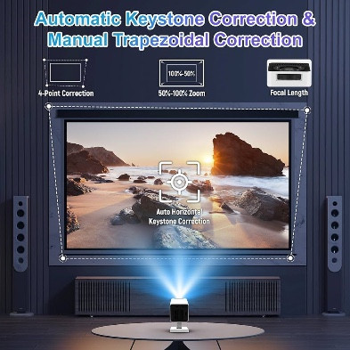 
                                                TV
                                                 Vidéoprojecteur 4K Bluetooth portable HD