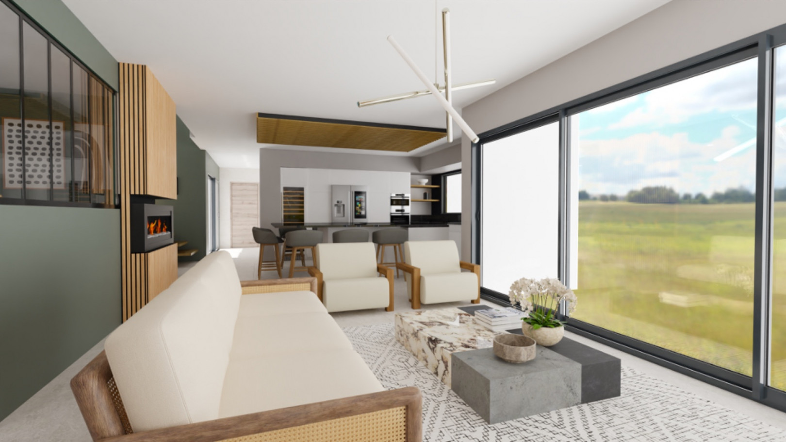
                                                Vente
                                                 VILLA 140M2 + TERRAIN 639M2 4 FACES