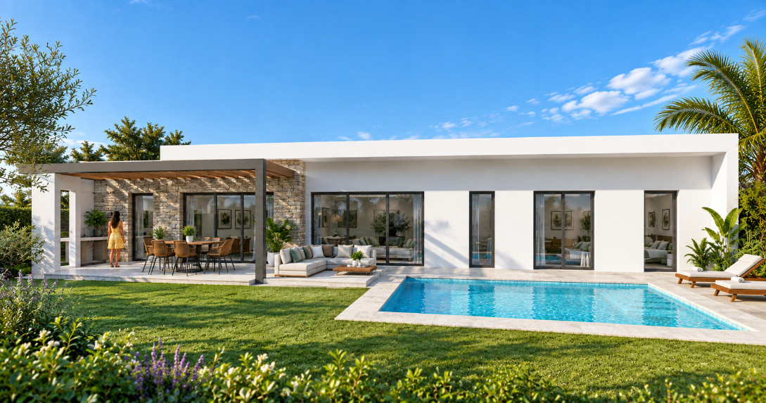 
                                                Vente
                                                 VILLA CONTEMPORAINE 130M2 + TERRAIN 600M2