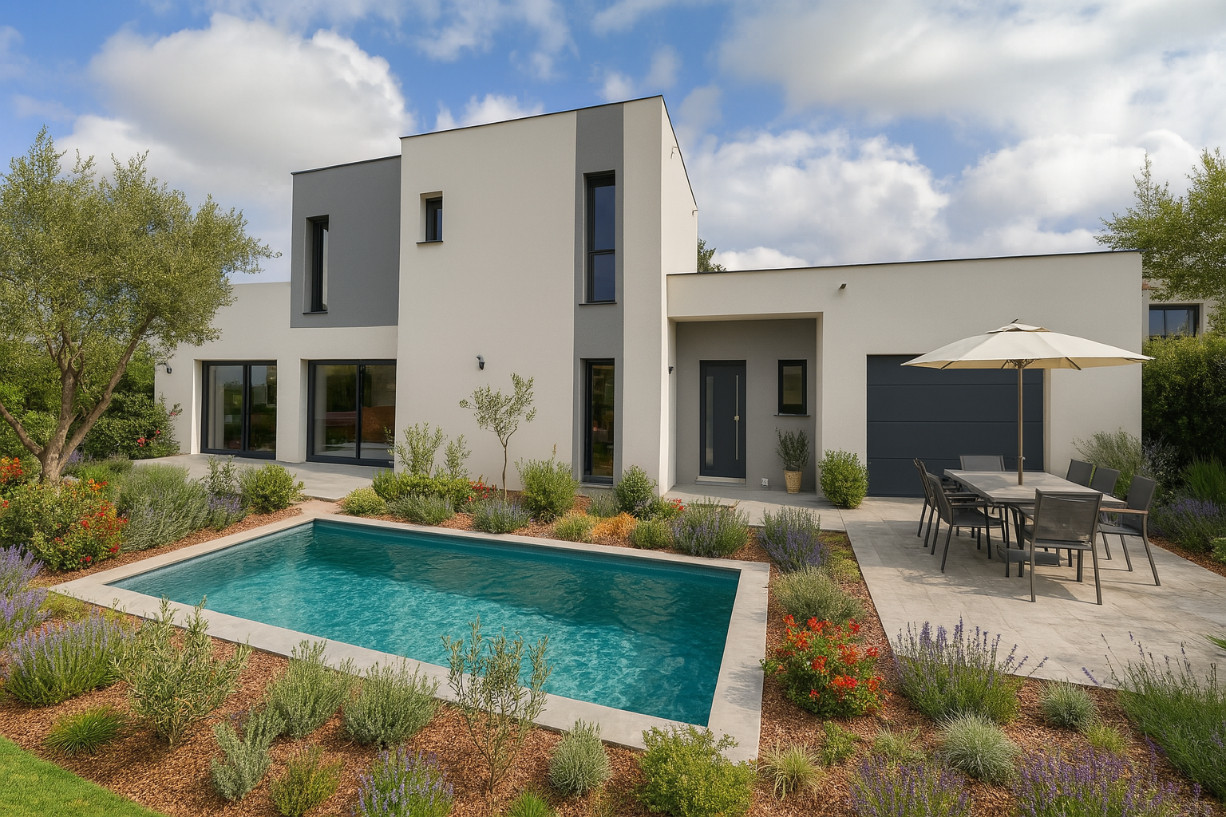 
                                                Vente
                                                 VILLA CONTEMPORAINE 200M2 + TERRAIN 1029M2