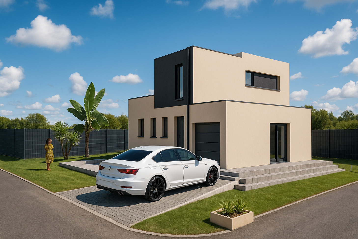 
                                                Vente
                                                 VILLA  MODERNE 100M + TERRAIN 476M2 4F