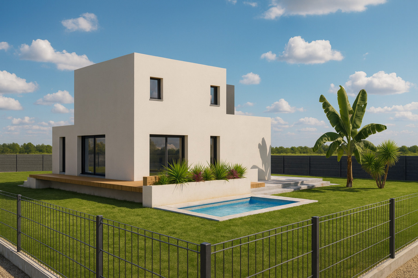 
                                                Vente
                                                 VILLA  MODERNE 100M + TERRAIN 476M2 4F