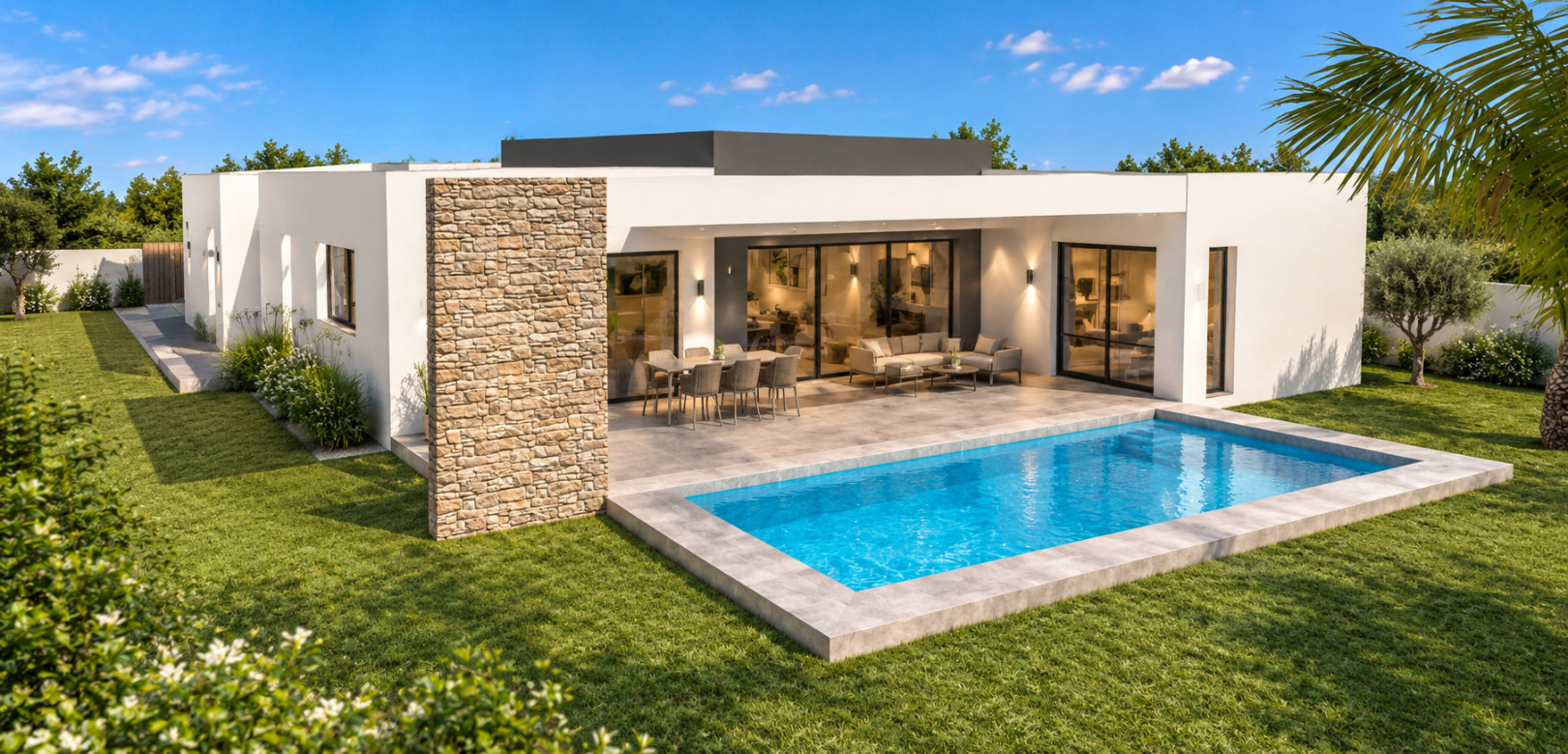
                                                Vente
                                                 VILLA MODERNE  130m2 + TERRAIN 4faces
