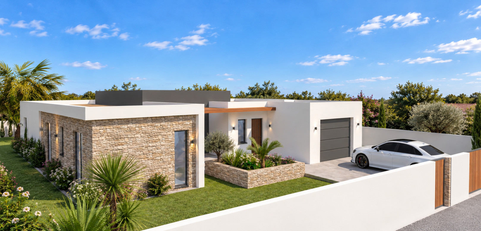 
                                                Vente
                                                 VILLA MODERNE  130m2 + TERRAIN 4faces