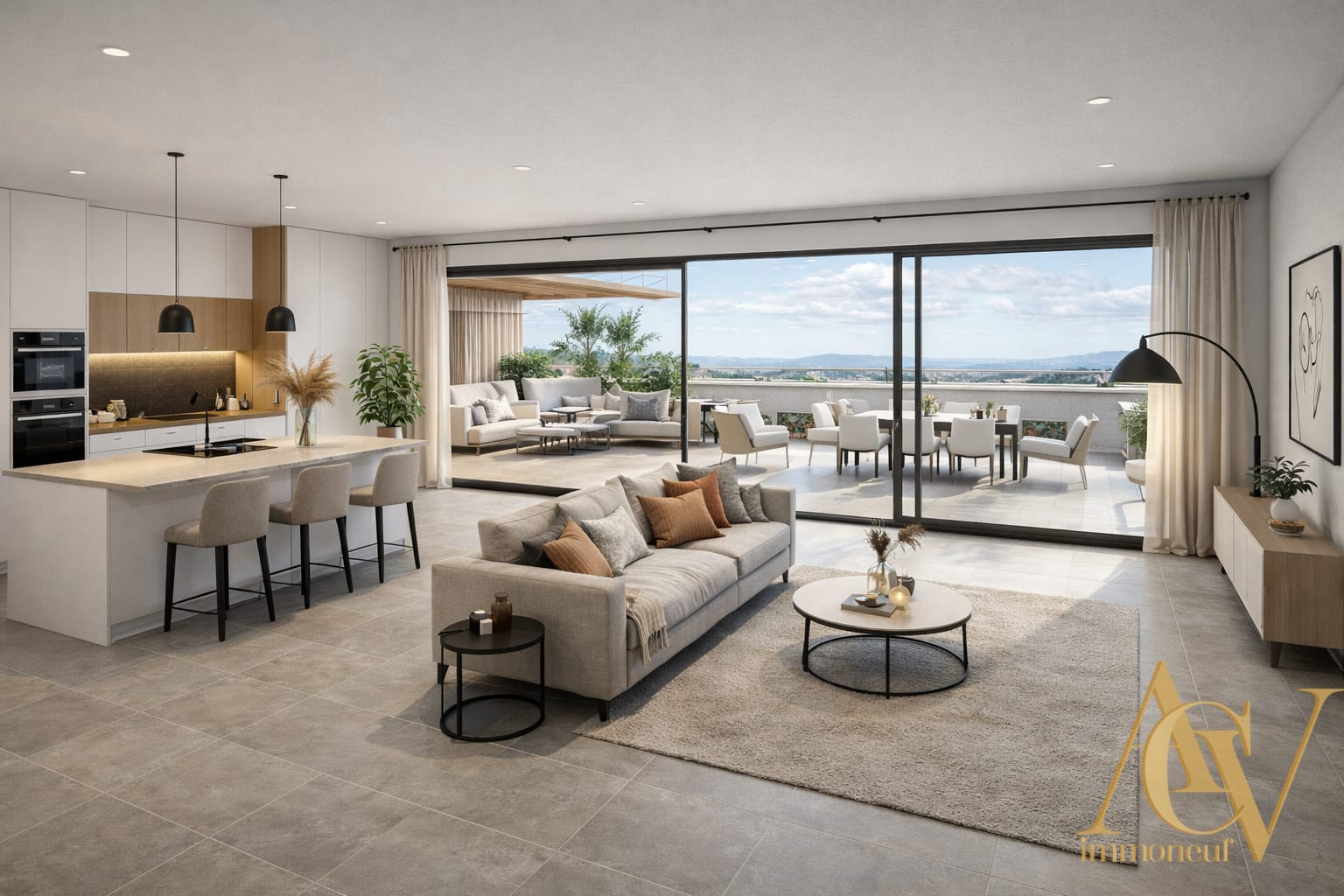 
                                                Vente
                                                 Villa sur le toit 4 pièces au bord d’un golf