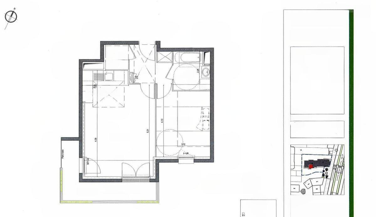 
                                                Location
                                                 Vitry sur Seine, T2 appartement récent de 47,57m²